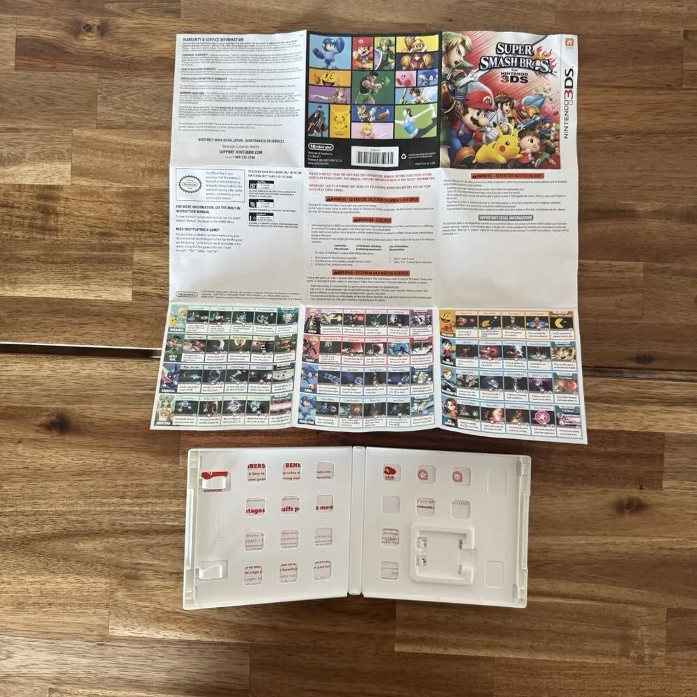 Super Smash Bros - Nintendo 3DS Complete in Box CIB Manual TESTED WORKING READ!!